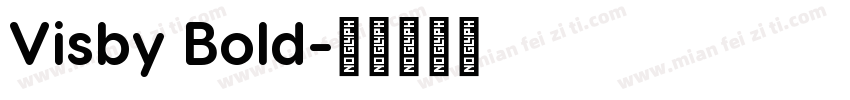 Visby Bold字体转换